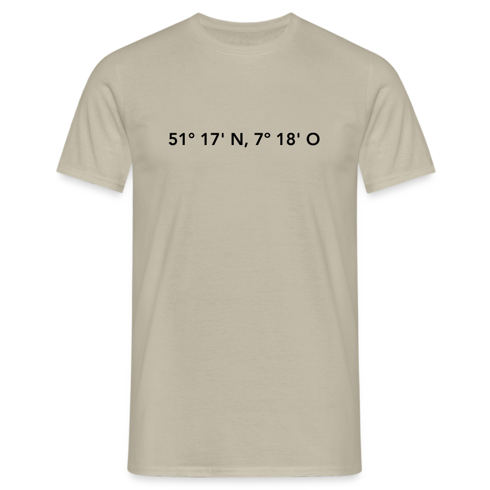 T-Shirt Schwelm "GPS" - sand beige