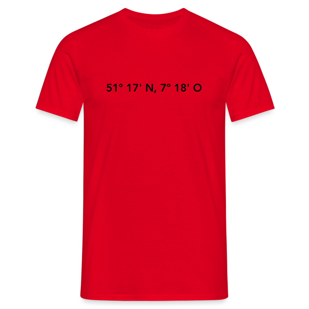 T-Shirt Schwelm "GPS" - red