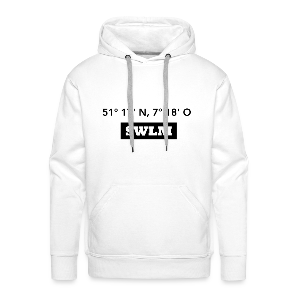 Hoodie Schwelm "SWLM GPS" Dark Edition - white