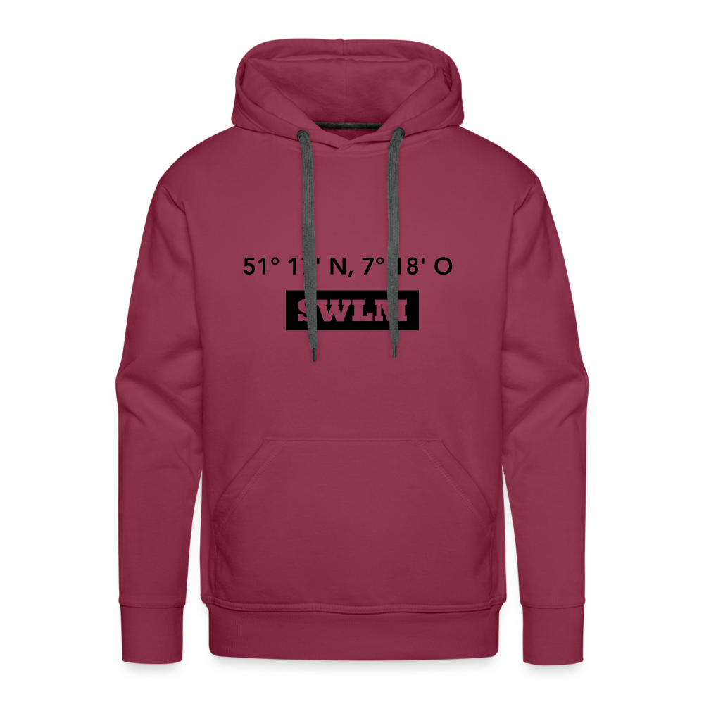 Hoodie Schwelm "SWLM GPS" Dark Edition - bordeaux