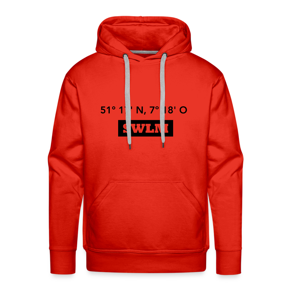 Hoodie Schwelm "SWLM GPS" Dark Edition - red