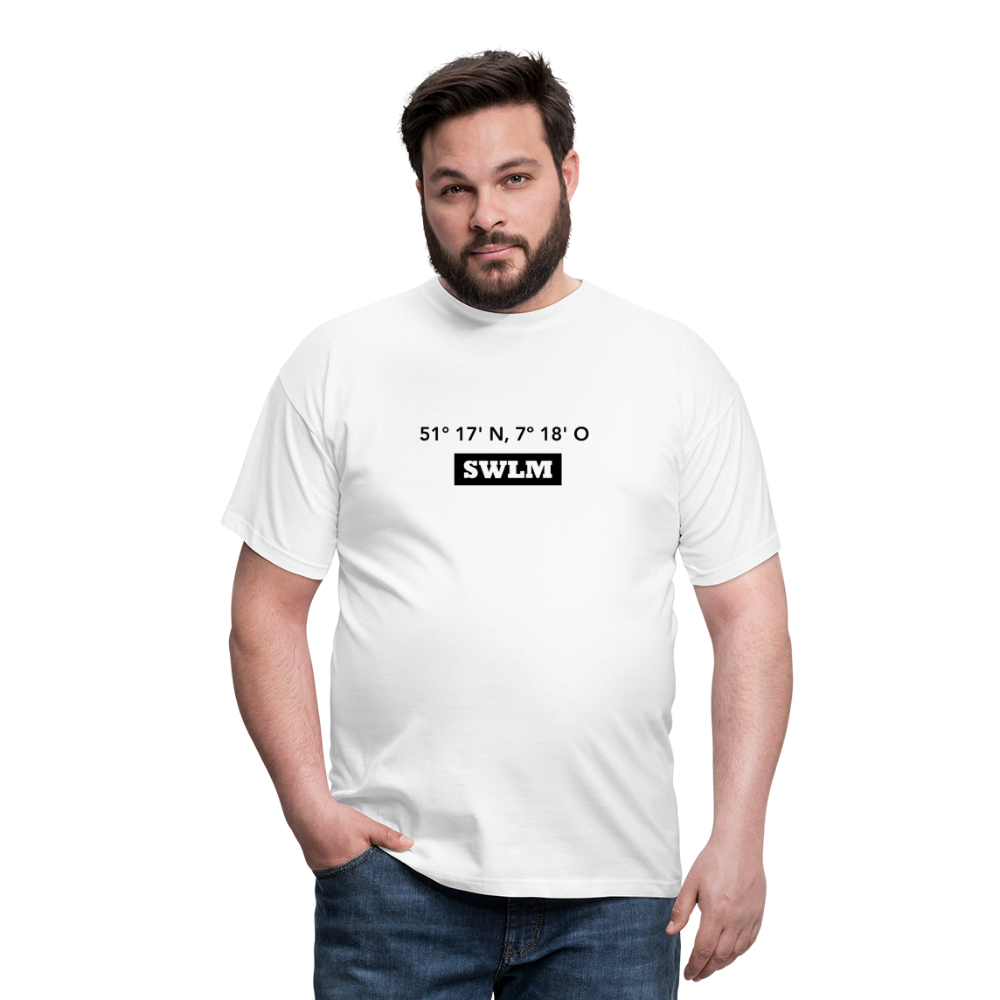 T-Shirt Schwelm "SWLM GPS" - white