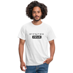 T-Shirt Schwelm "SWLM GPS" - white