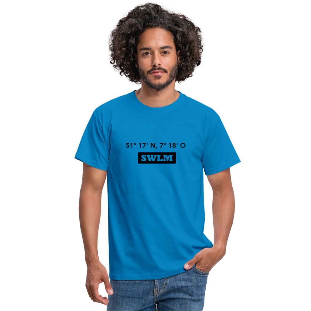 T-Shirt Schwelm "SWLM GPS" - royal blue