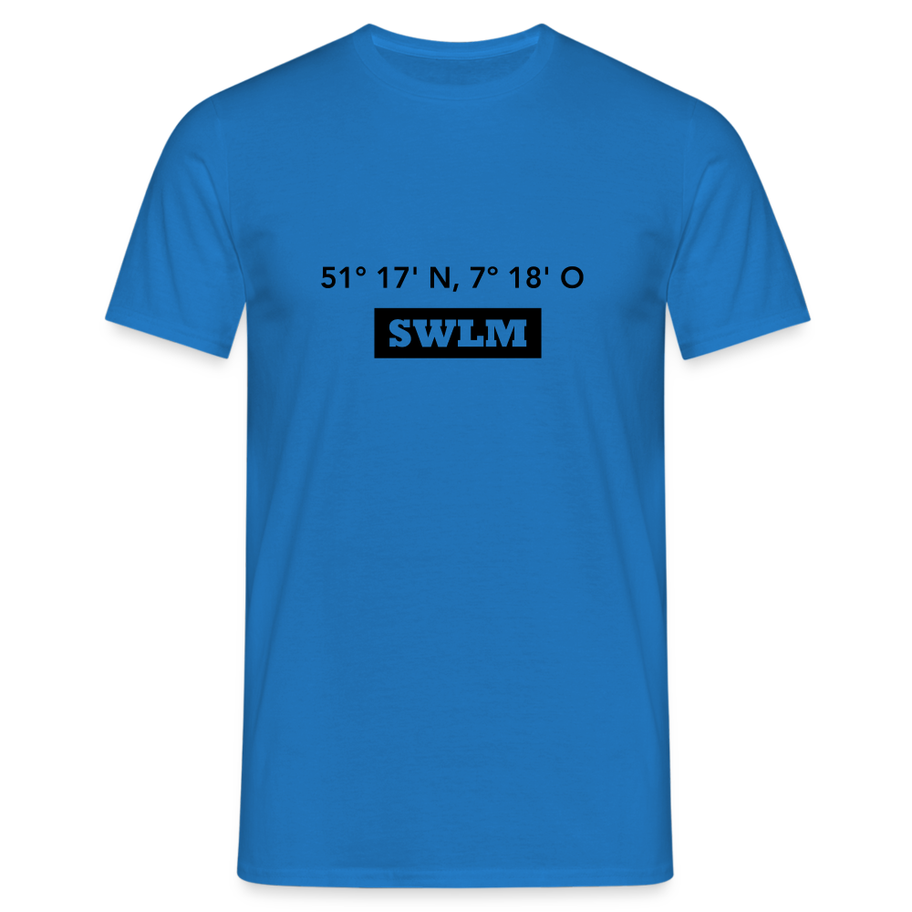 T-Shirt Schwelm "SWLM GPS" - royal blue
