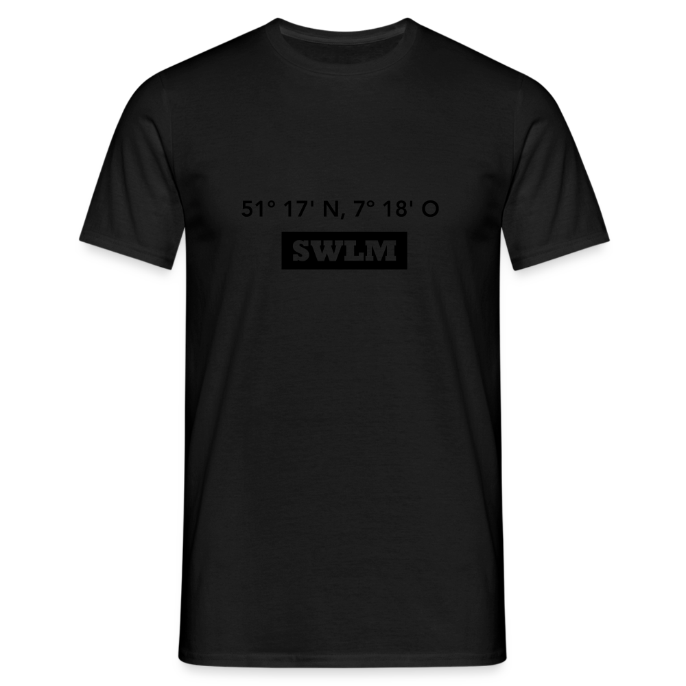 T-Shirt Schwelm "SWLM GPS" - black