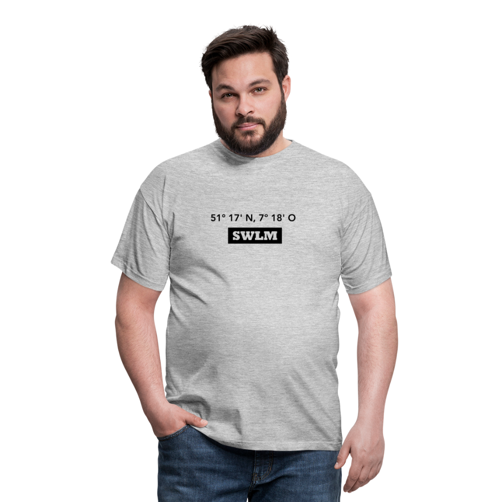 T-Shirt Schwelm "SWLM GPS" - heather grey