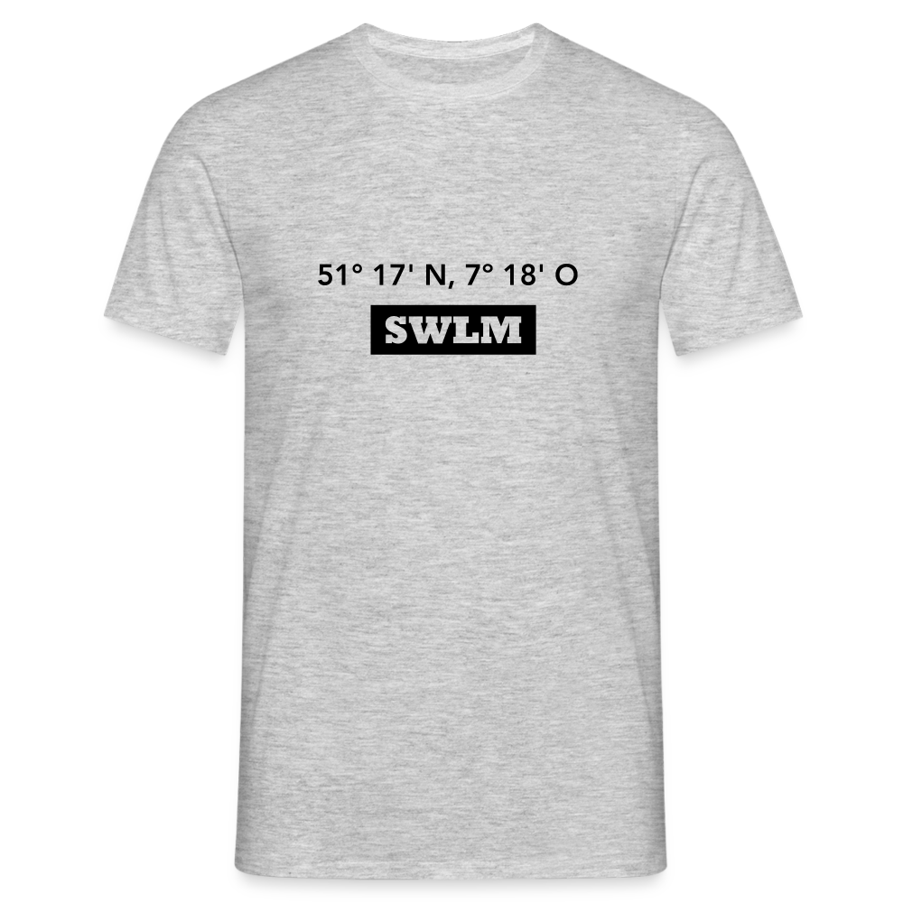 T-Shirt Schwelm "SWLM GPS" - heather grey