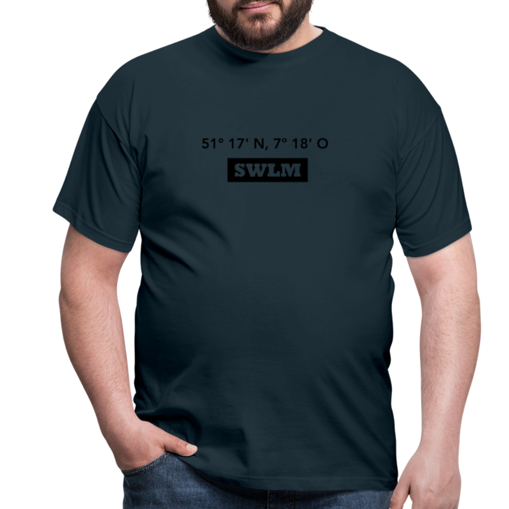 T-Shirt Schwelm "SWLM GPS" - navy