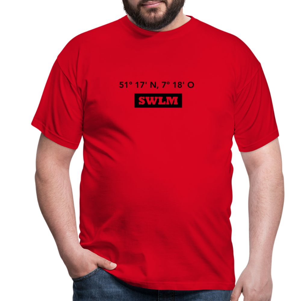 T-Shirt Schwelm "SWLM GPS" - red