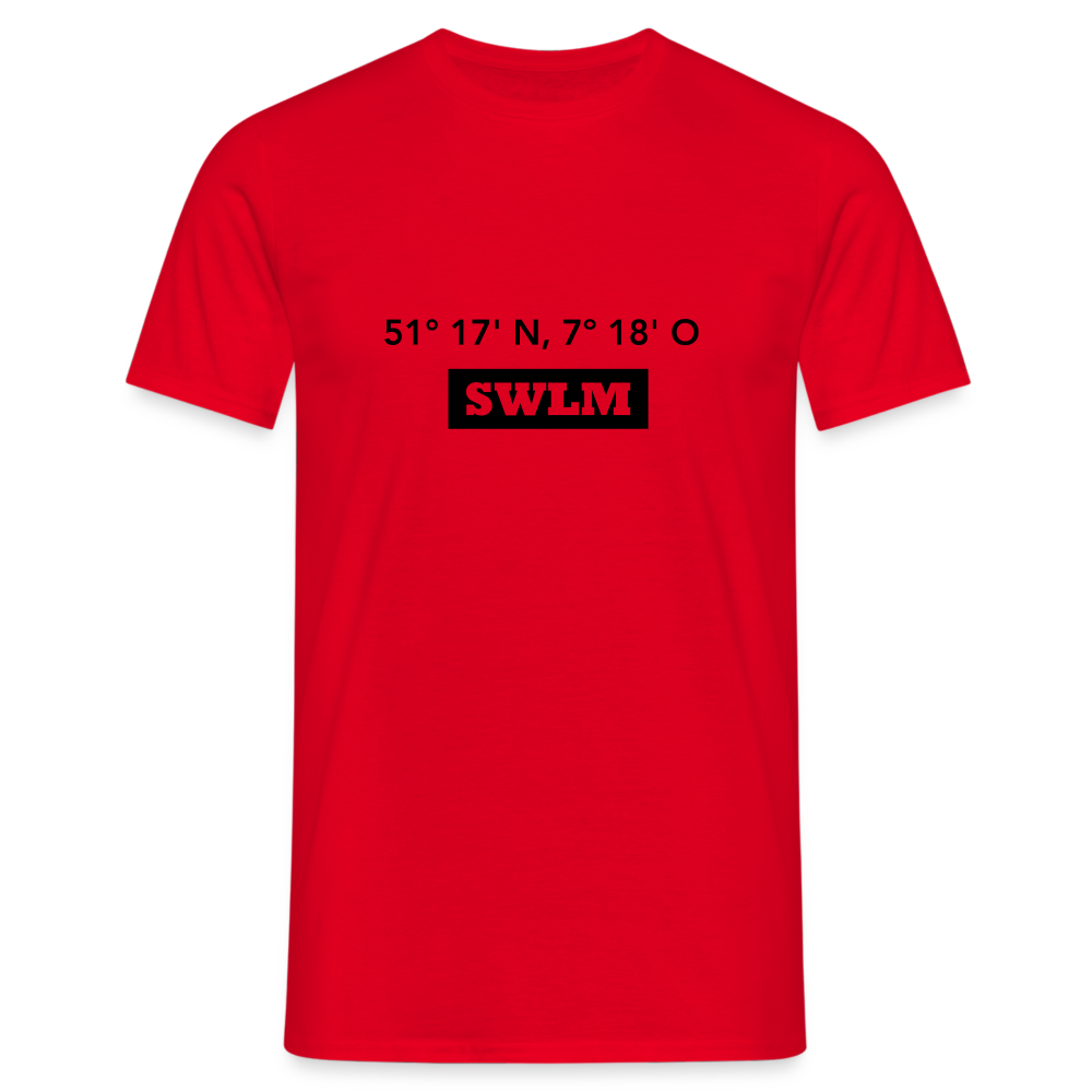 T-Shirt Schwelm "SWLM GPS" - red