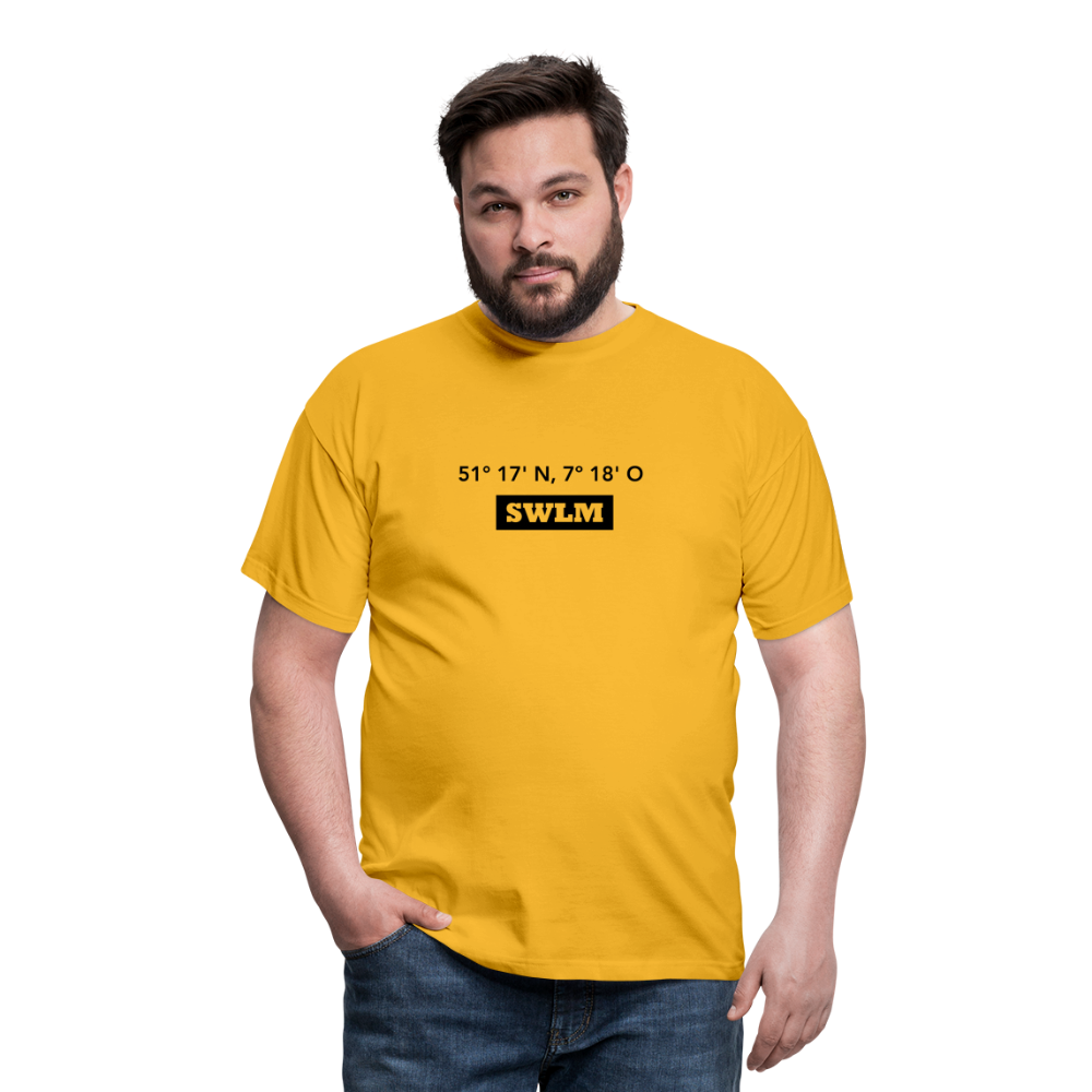 T-Shirt Schwelm "SWLM GPS" - yellow