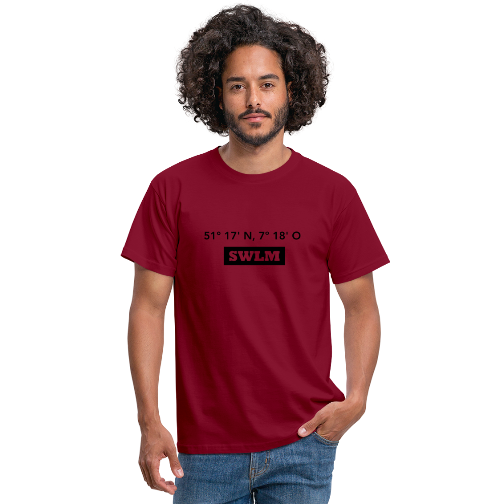 T-Shirt Schwelm "SWLM GPS" - brick red