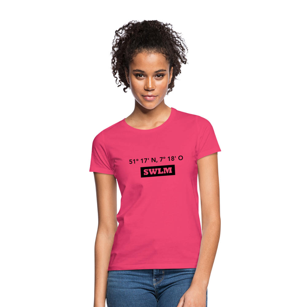 T-Shirt Ladies Schwelm "SWLM GPS" - azalea