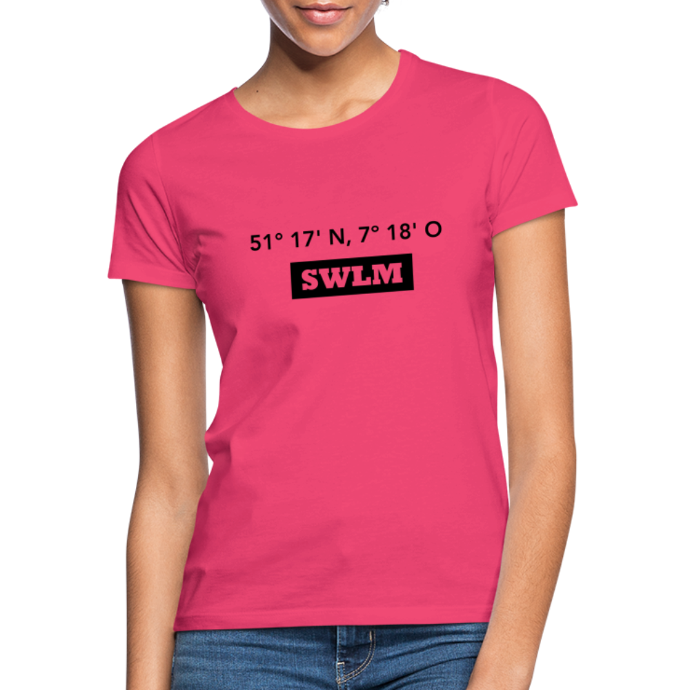 T-Shirt Ladies Schwelm "SWLM GPS" - azalea