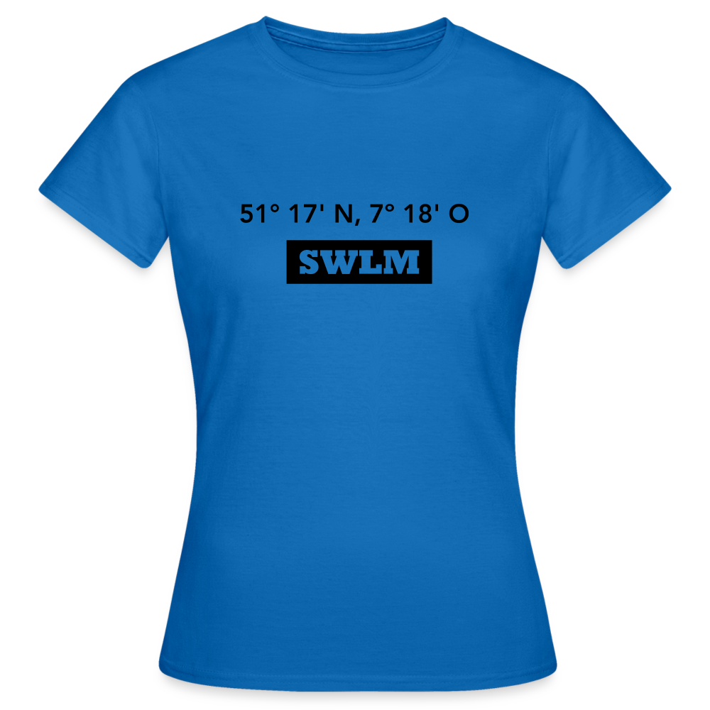 T-Shirt Ladies Schwelm "SWLM GPS" - royal blue