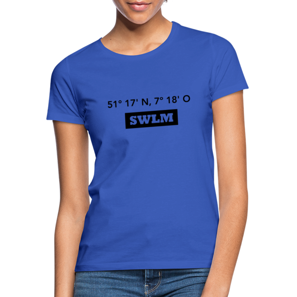 T-Shirt Ladies Schwelm "SWLM GPS" - royal blue