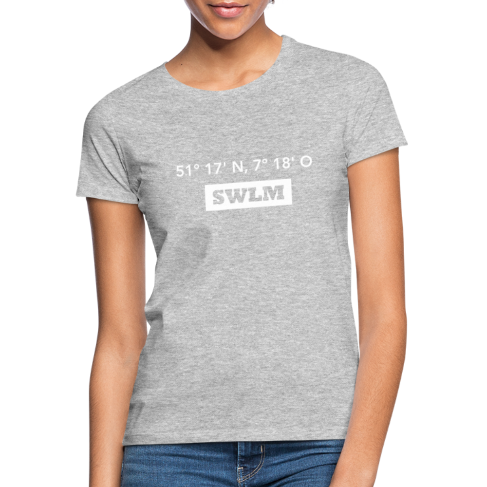 T-Shirt Ladies Schwelm "SWLM GPS" Bright Edition - heather grey