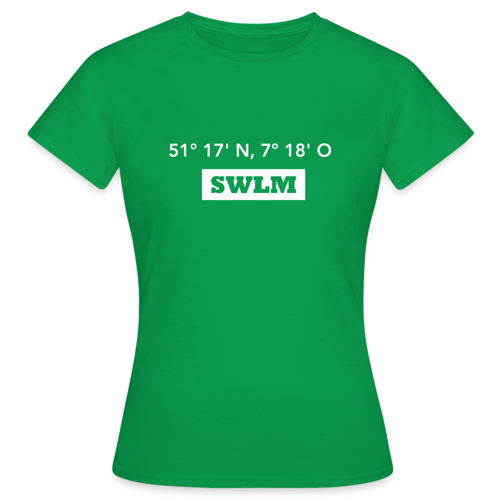 T-Shirt Ladies Schwelm "SWLM GPS" Bright Edition - kelly green