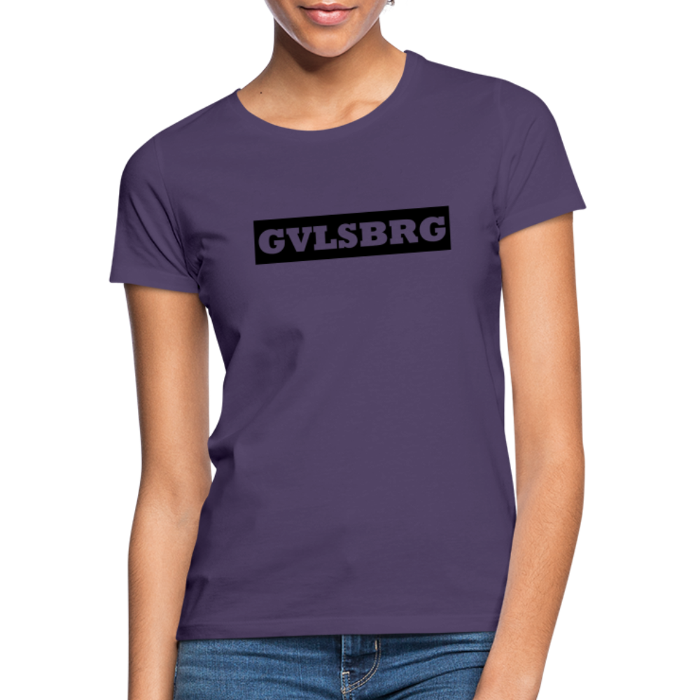 T-Shirt Ladies Gevelsberg "GVLSBRG" - dark purple