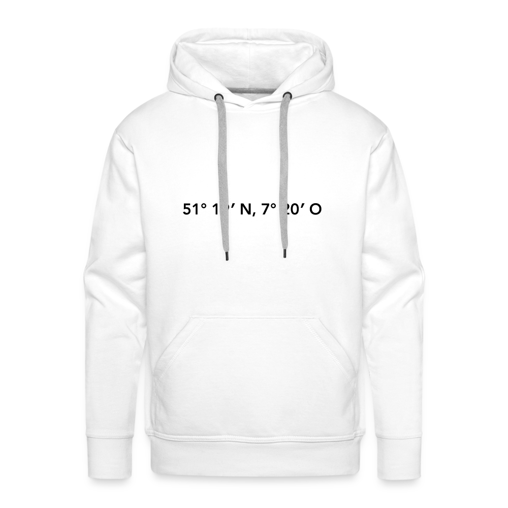 Hoodie Gevelsberg "GPS" Dark Edition - white