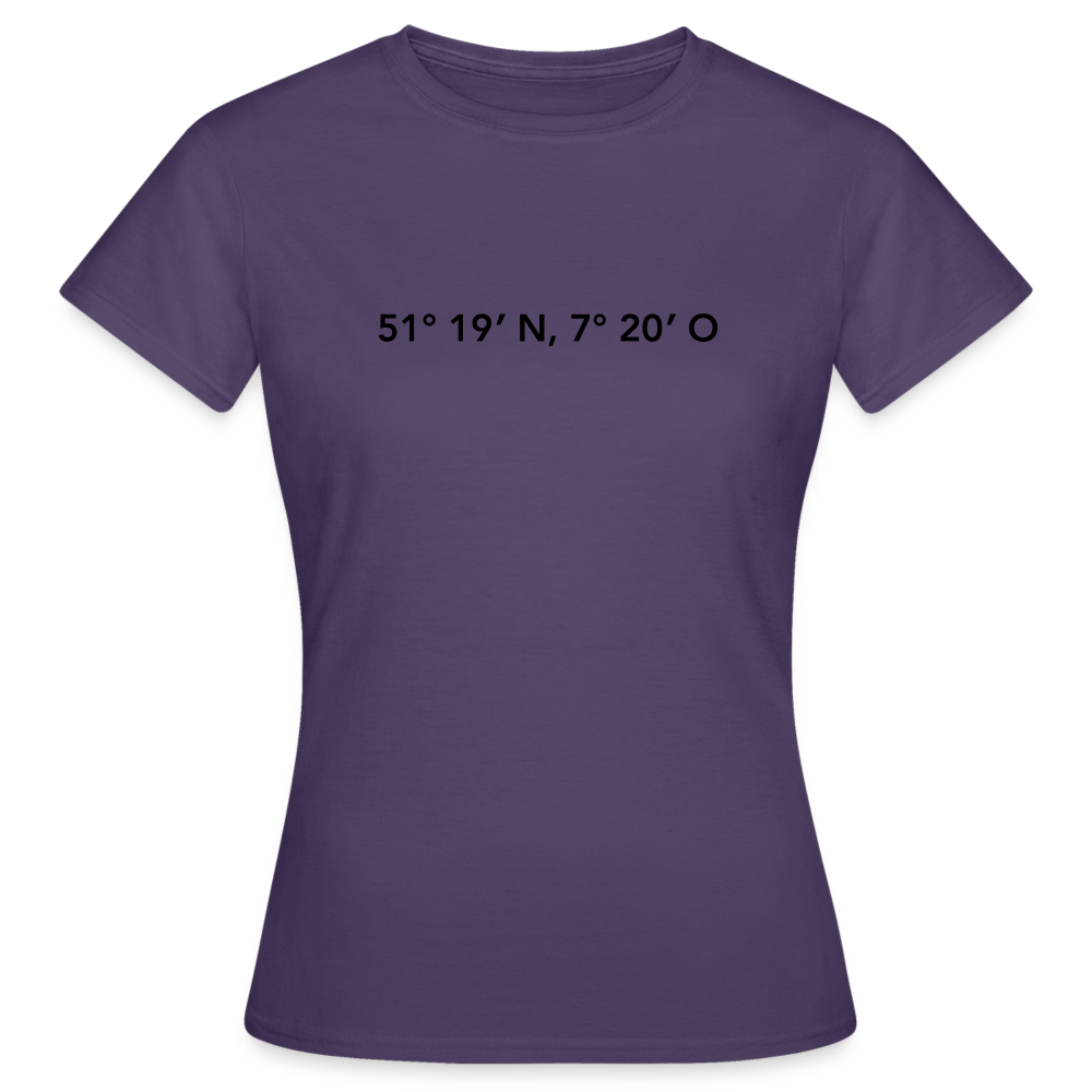 T-Shirt Ladies Gevelsberg "GPS" - dark purple