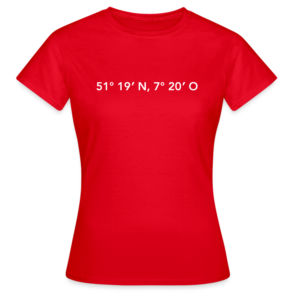 T-Shirt Ladies Gevelsberg "GPS" Bright Edition - red