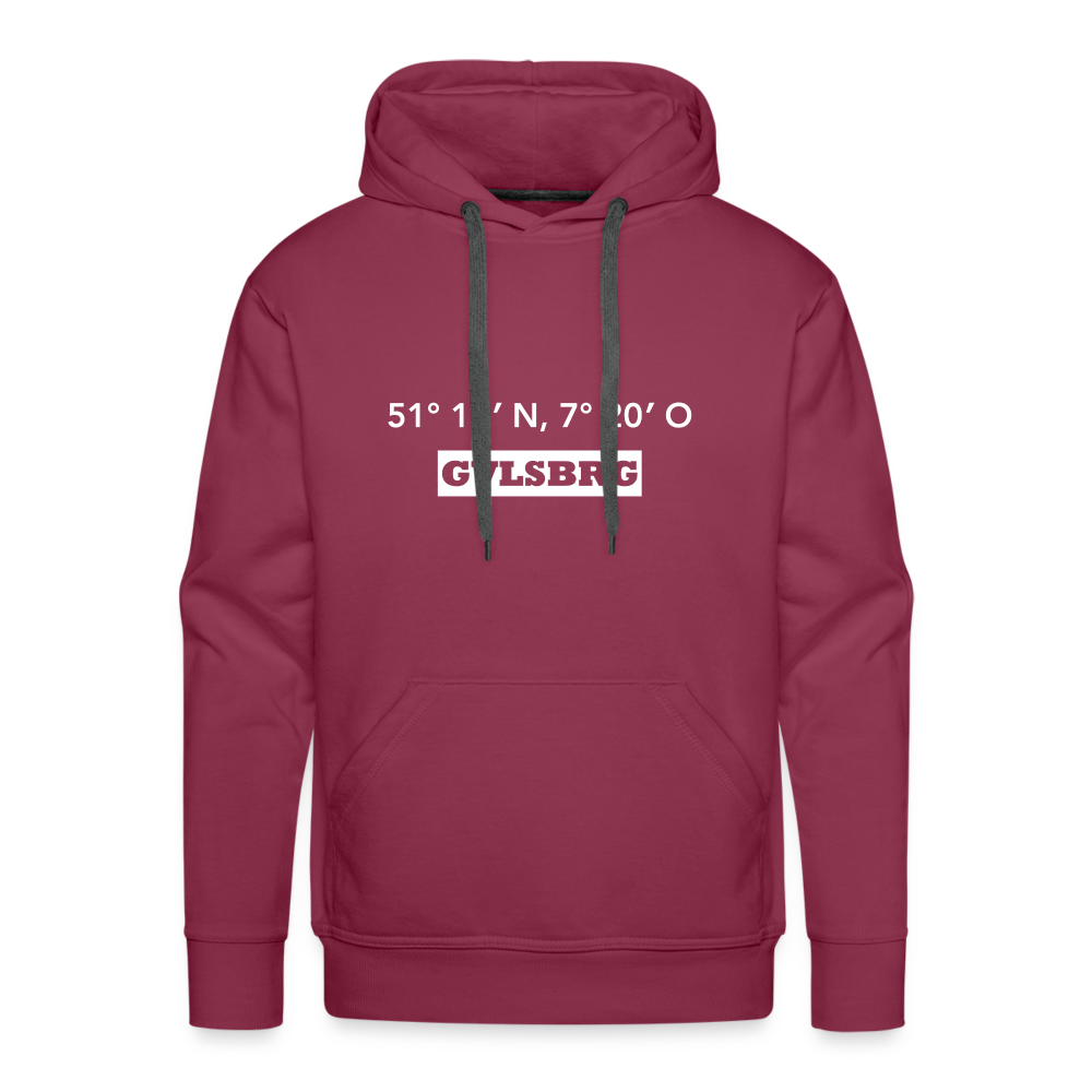 Hoodie Gevelsberg "GVLSBRG GPS" Bright Edition - bordeaux