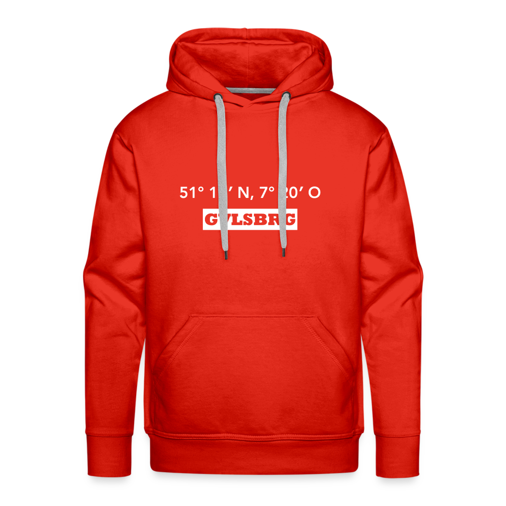 Hoodie Gevelsberg "GVLSBRG GPS" Bright Edition - red