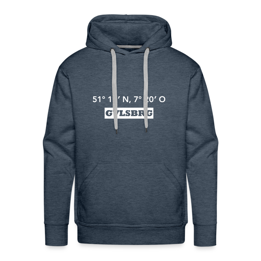 Hoodie Gevelsberg "GVLSBRG GPS" Bright Edition - heather denim