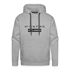 Hoodie Gevelsberg "GVLSBRG GPS" Dark Edition - heather grey