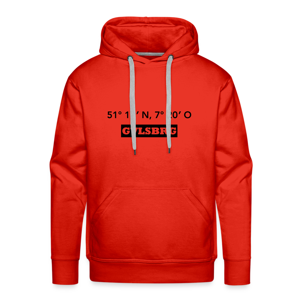 Hoodie Gevelsberg "GVLSBRG GPS" Dark Edition - red