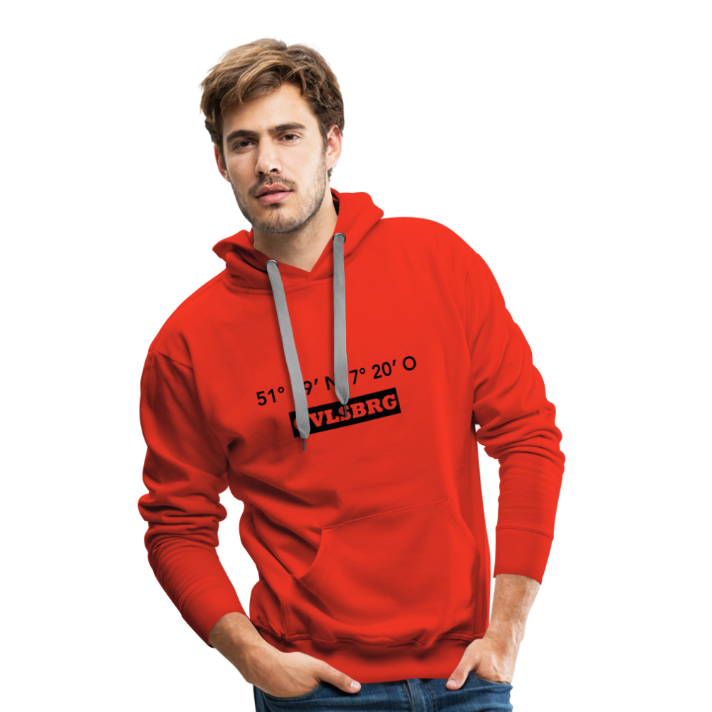 Hoodie Gevelsberg "GVLSBRG GPS" Dark Edition - red