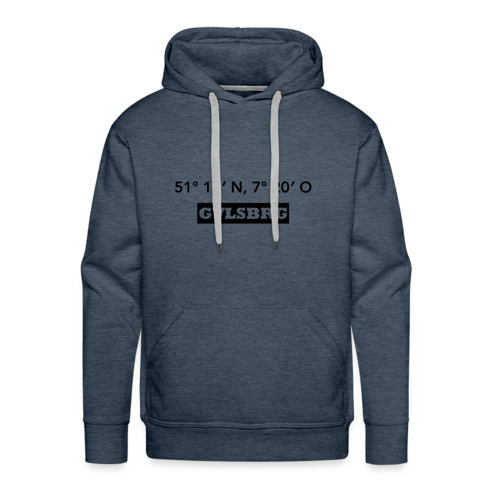 Hoodie Gevelsberg "GVLSBRG GPS" Dark Edition - heather denim