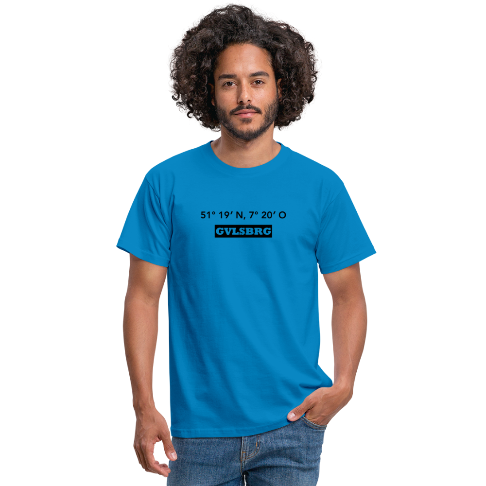 T-Shirt Gevelsberg "GVLSBRG GPS" - royal blue
