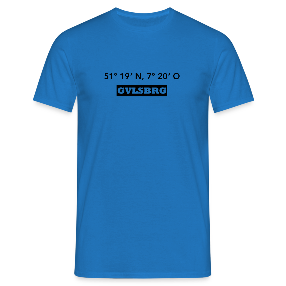 T-Shirt Gevelsberg "GVLSBRG GPS" - royal blue