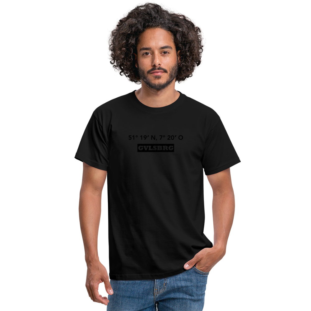 T-Shirt Gevelsberg "GVLSBRG GPS" - black