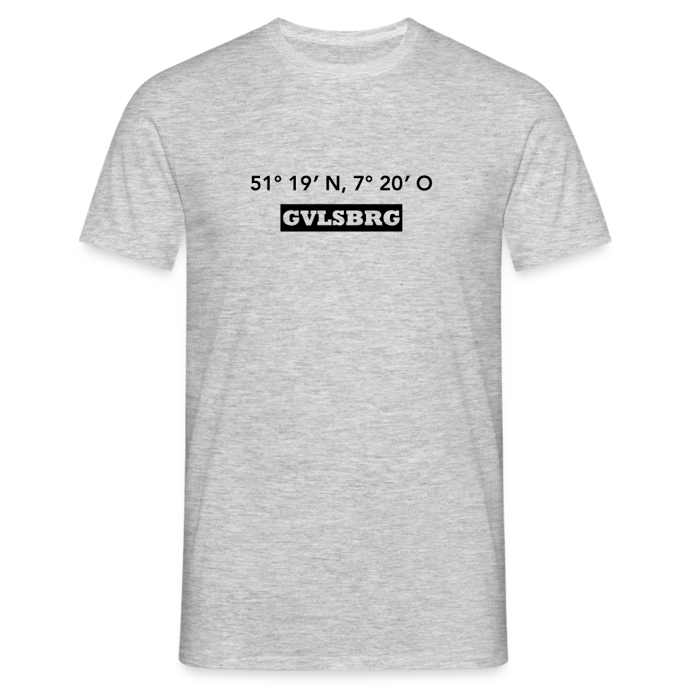 T-Shirt Gevelsberg "GVLSBRG GPS" - heather grey