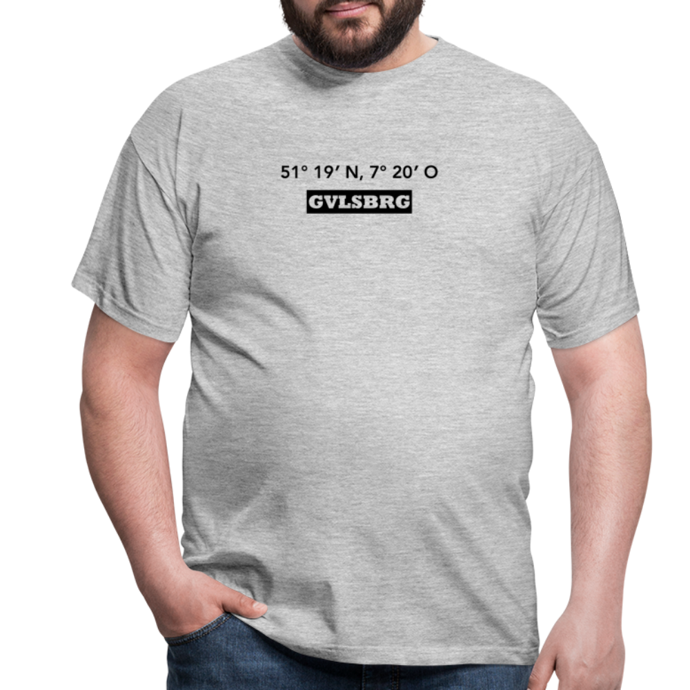T-Shirt Gevelsberg "GVLSBRG GPS" - heather grey