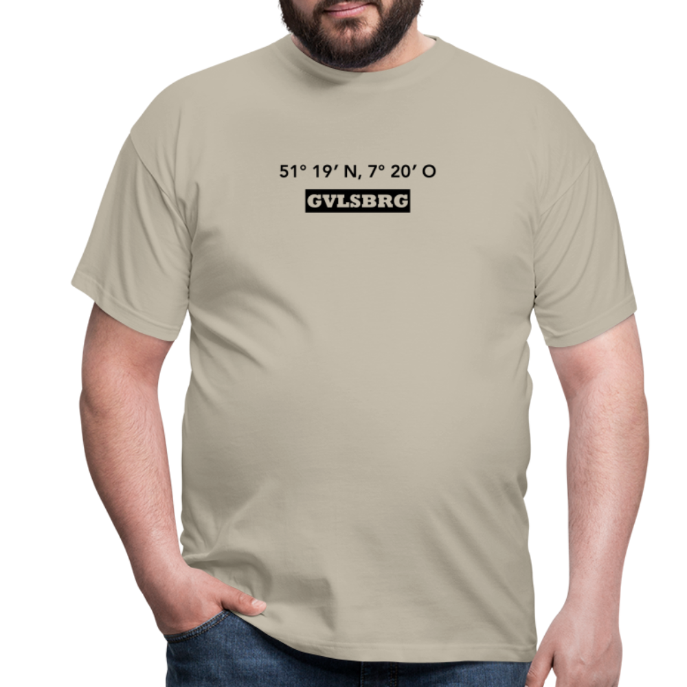 T-Shirt Gevelsberg "GVLSBRG GPS" - sand beige