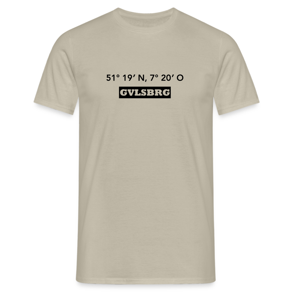 T-Shirt Gevelsberg "GVLSBRG GPS" - sand beige