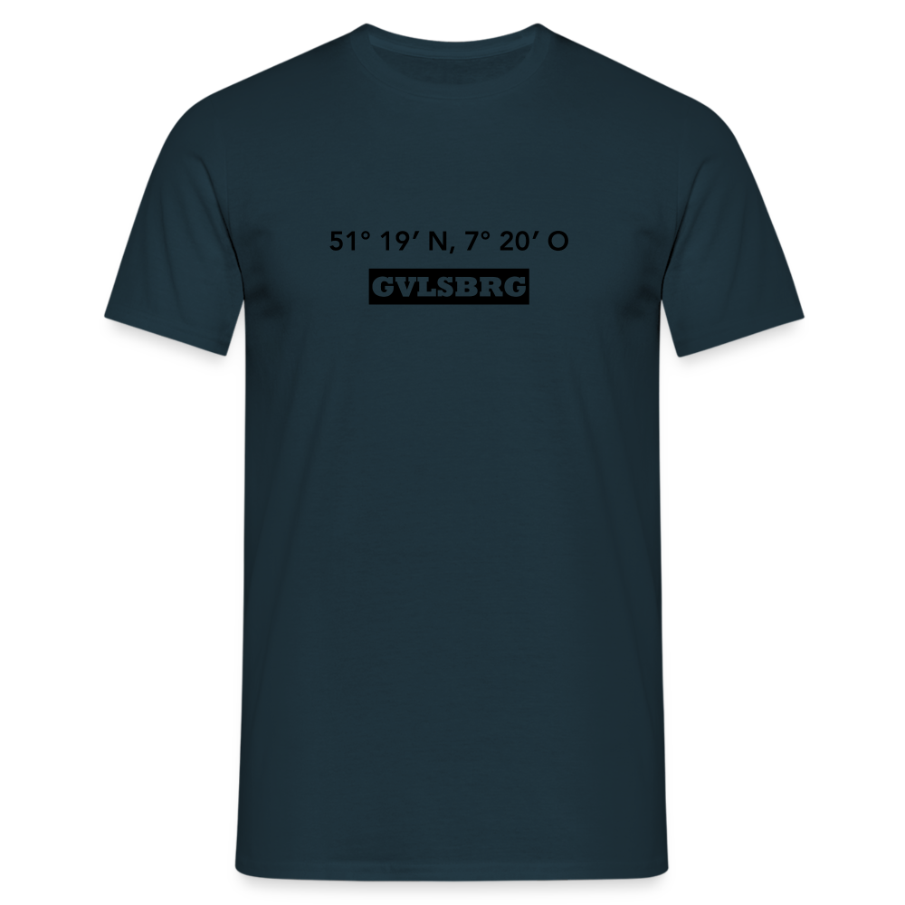 T-Shirt Gevelsberg "GVLSBRG GPS" - navy