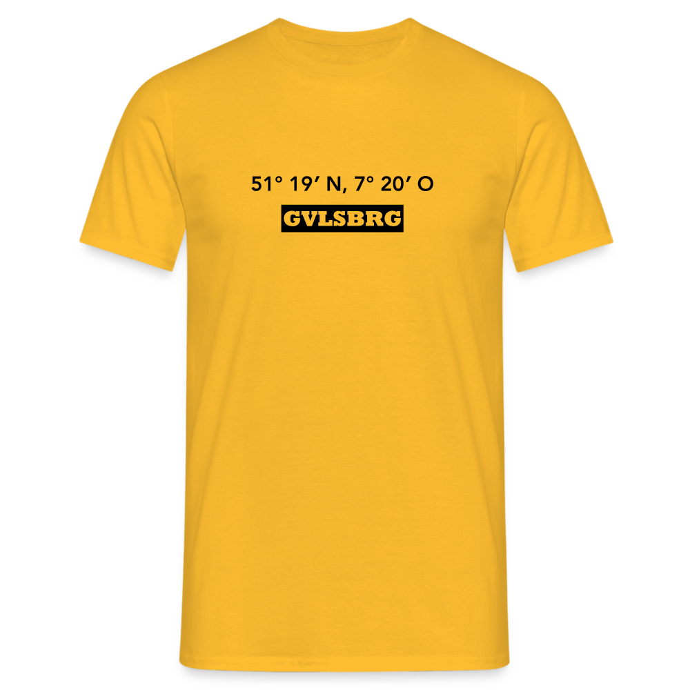 T-Shirt Gevelsberg "GVLSBRG GPS" - yellow