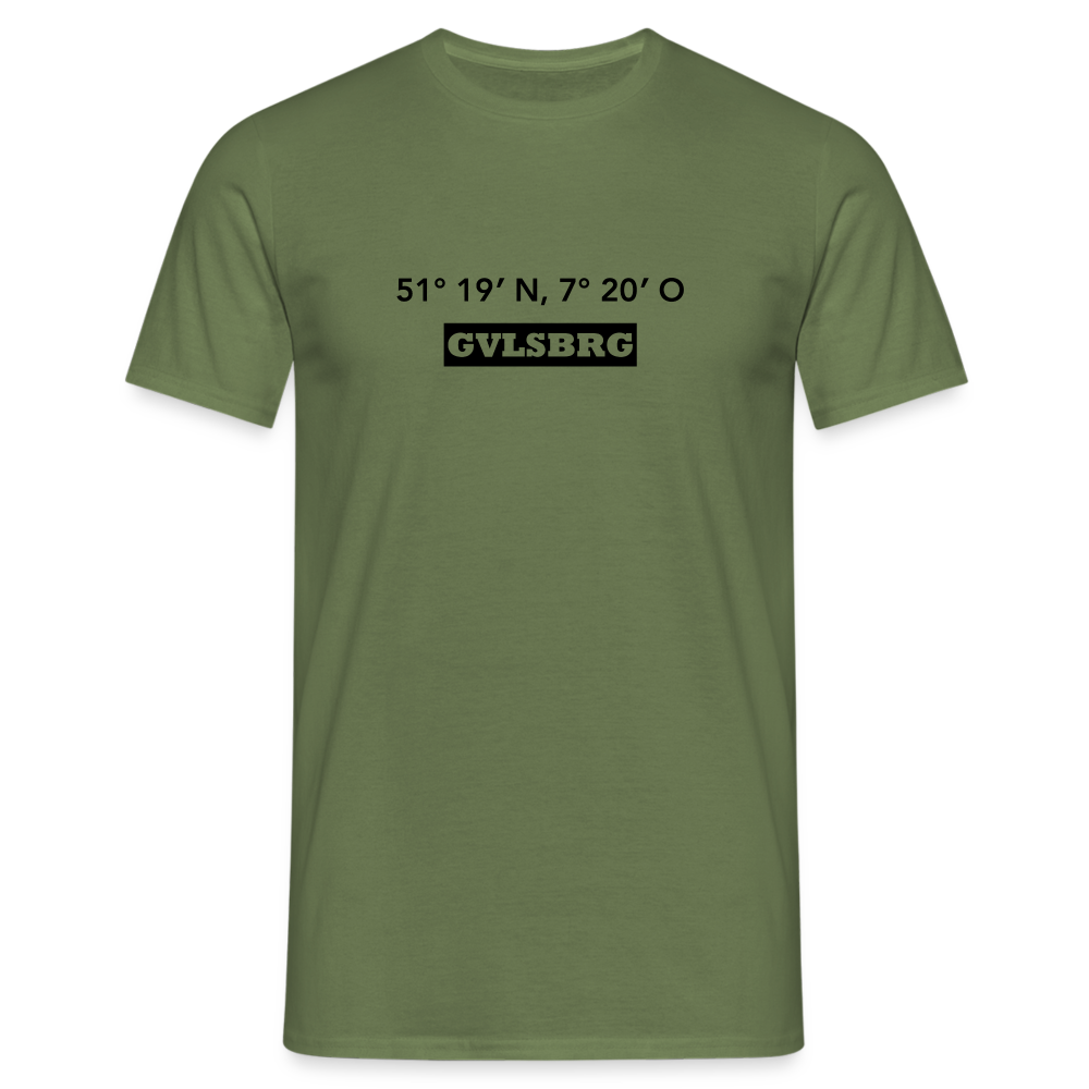 T-Shirt Gevelsberg "GVLSBRG GPS" - military green