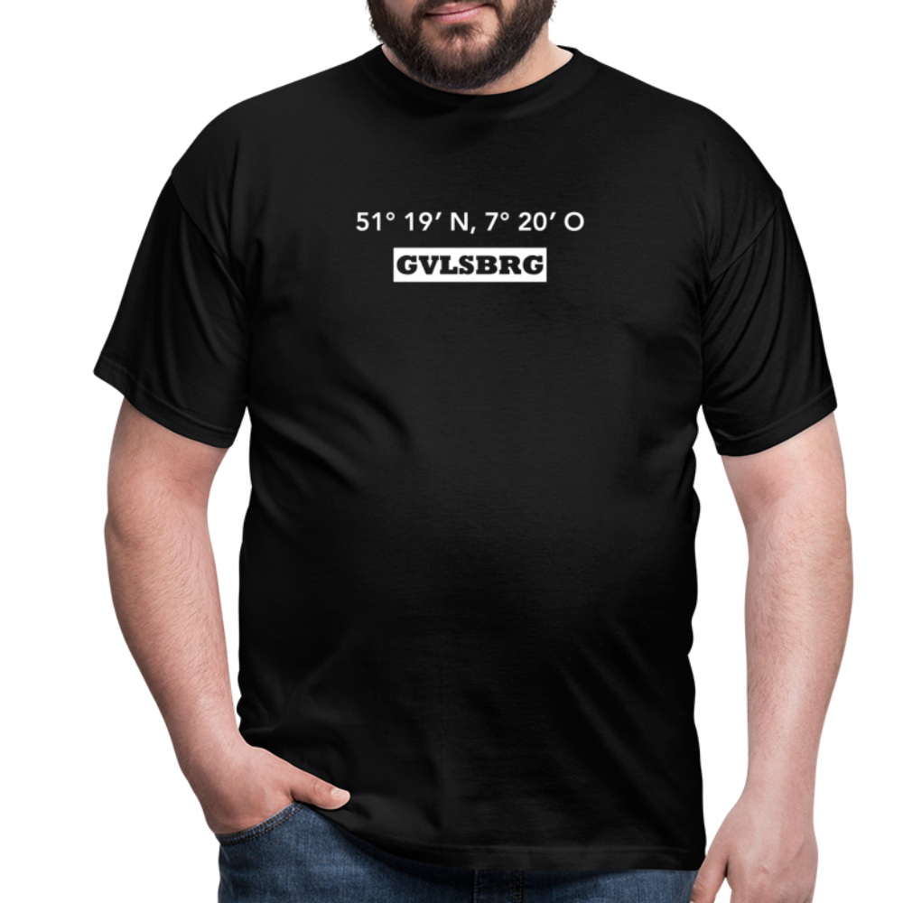 T-Shirt Gevelsberg "GVLSBRG GPS" Bright Edition - black