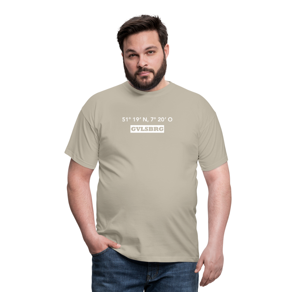 T-Shirt Gevelsberg "GVLSBRG GPS" Bright Edition - sand beige