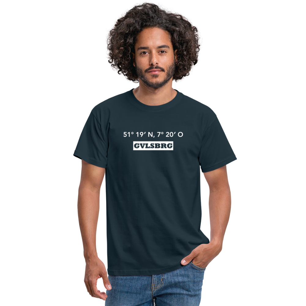 T-Shirt Gevelsberg "GVLSBRG GPS" Bright Edition - navy