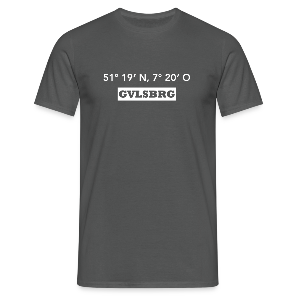 T-Shirt Gevelsberg "GVLSBRG GPS" Bright Edition - charcoal grey