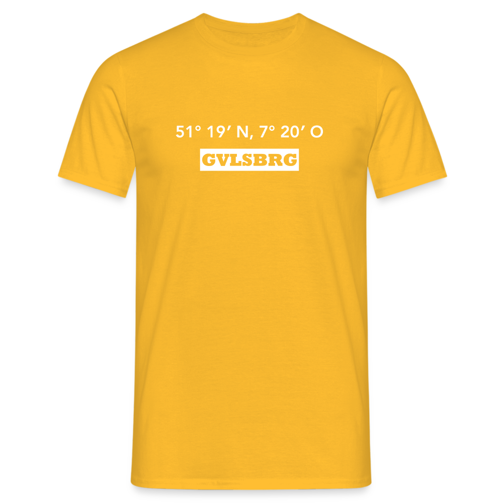 T-Shirt Gevelsberg "GVLSBRG GPS" Bright Edition - yellow