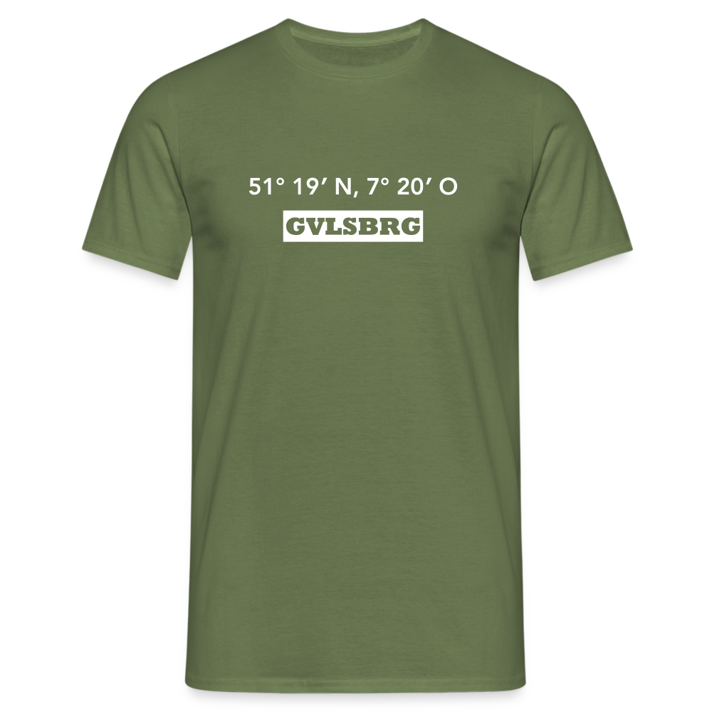 T-Shirt Gevelsberg "GVLSBRG GPS" Bright Edition - military green